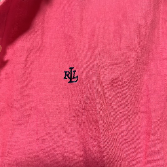 Lauren Ralph Lauren Linen Shirt Petite - Picture 2 of 2